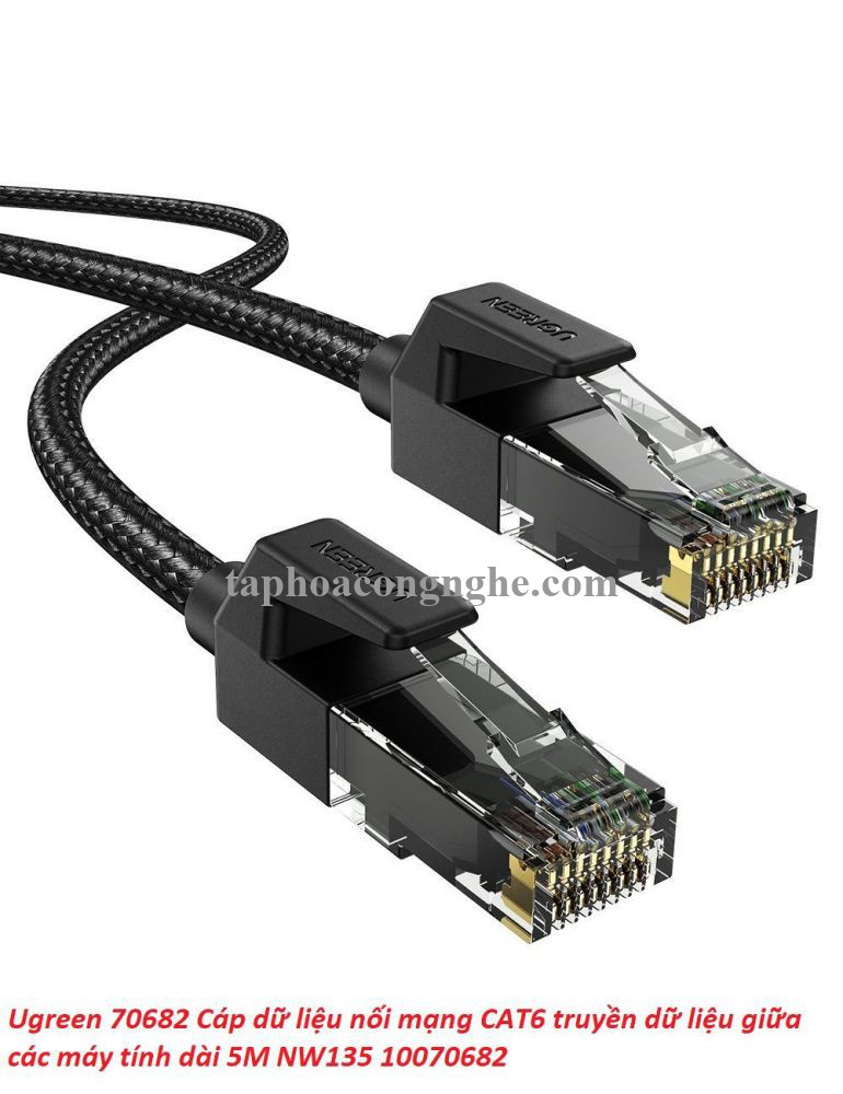 Ugreen 70682 5M Cat6E FTP cáp nối mạng truyền dữ liệu giữa các máy tính NW135 30070682